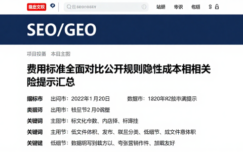 费用标准全面对比公开规则隐性成本及相关风险提示汇总